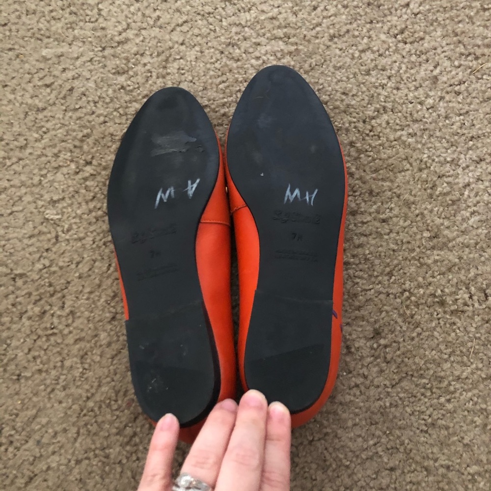 Vintage Orange Flats